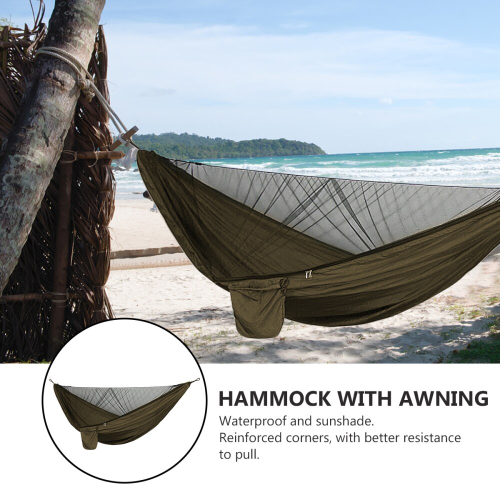 1 Set Tent with Awning Novel Sturdy Strong Durable Sunshade Camping Supplies Waterproof Canopy
