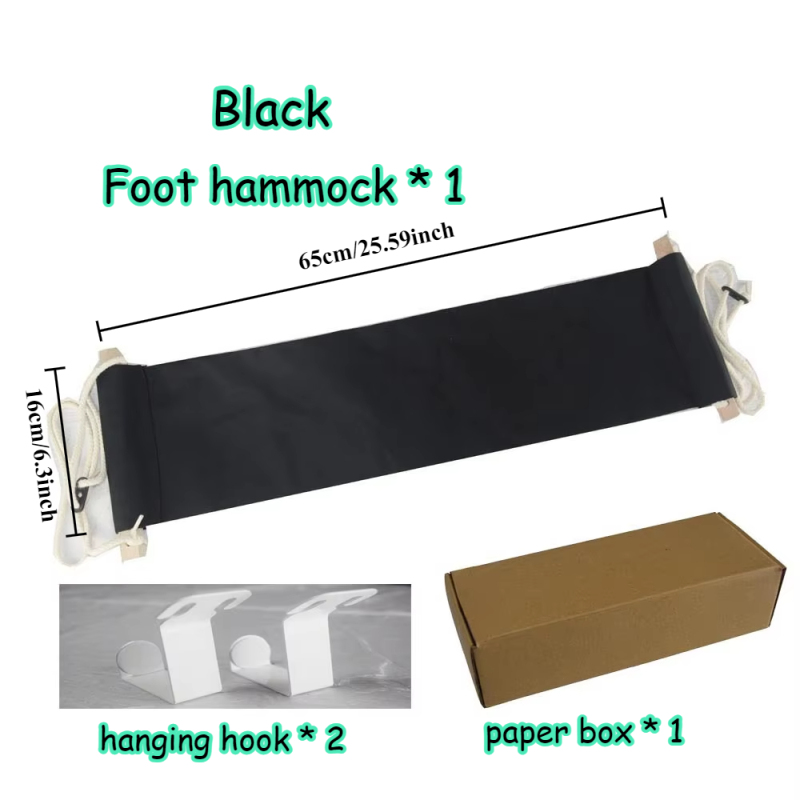 Portable Foot Hammock Desk Rest Foot Hanger Hanging Adjustable Resting Table Legs Swingable Foots Pedals For Office Home Camping: Marrom