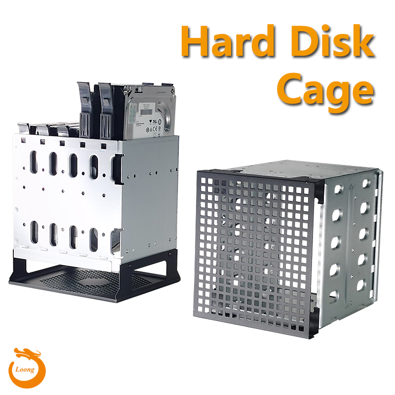 ZhenLoong 5.25 To 3.5 HDD Adapter Caddy Bracket SATA SAS Tray Hard Disk Rack Enclosure Chassis Optical Extension Hard Drive Cage