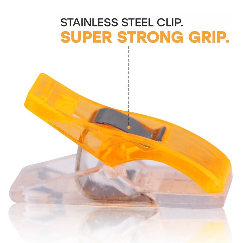 20 stk syning strikning beklædnings clips plast vidunder tøj clips holder til gør-det-selv patchwork stof quilting håndværkssyning strikning