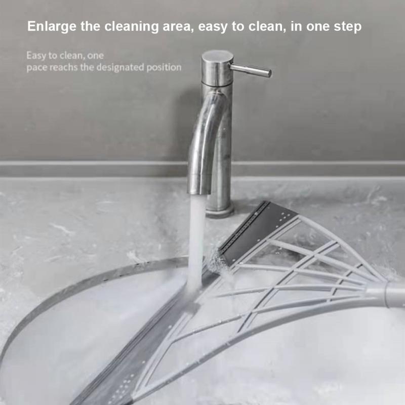 Rubber Broom Hand Push Sweeper Floor Wiper Squeegee Pet Hair Broom For Floor Windows Cleaning Magic Broom Bathroom Accessories