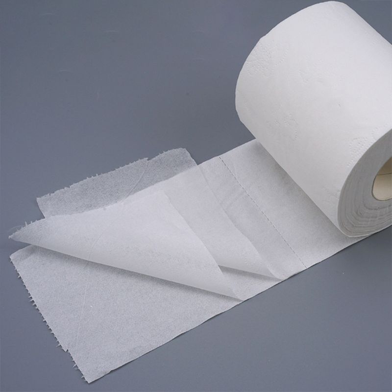 10 Rolls Family Toilet Paper Ultra Soft Wood Pulp 3-Ply Thickened Bath Tissue