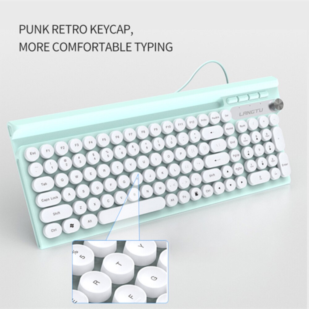 Clavier filaire L3 102 touches, , ABS, étanche, pour ordinateur PC de jeu, PC portable, blanc/rose/noir