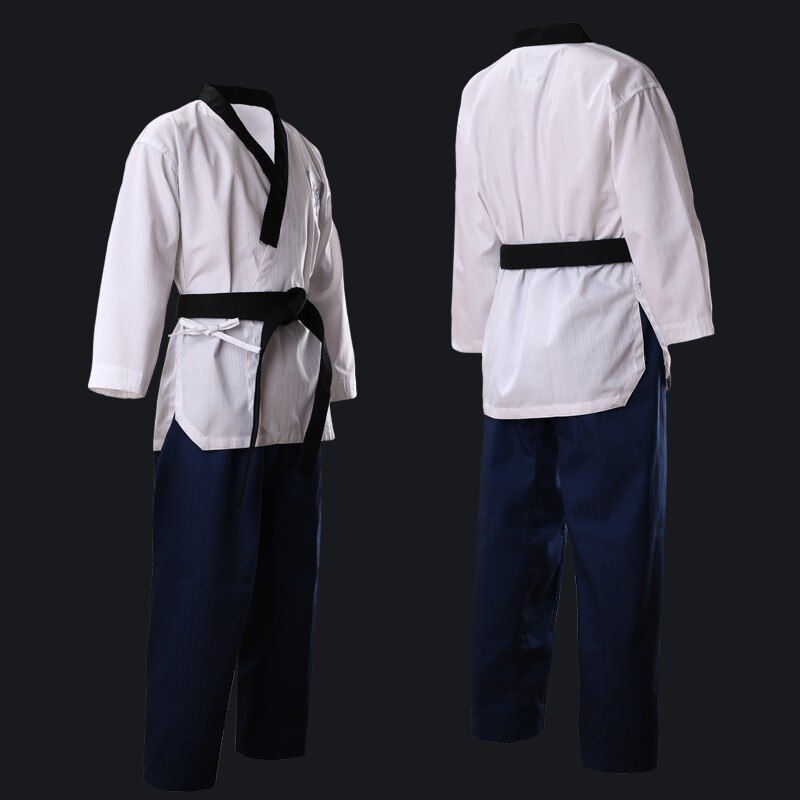 Wtf poomsae dobok taekwondo dragter autentiske udpegede taishan tkd poomsae stoffer uniformer har dan tøj