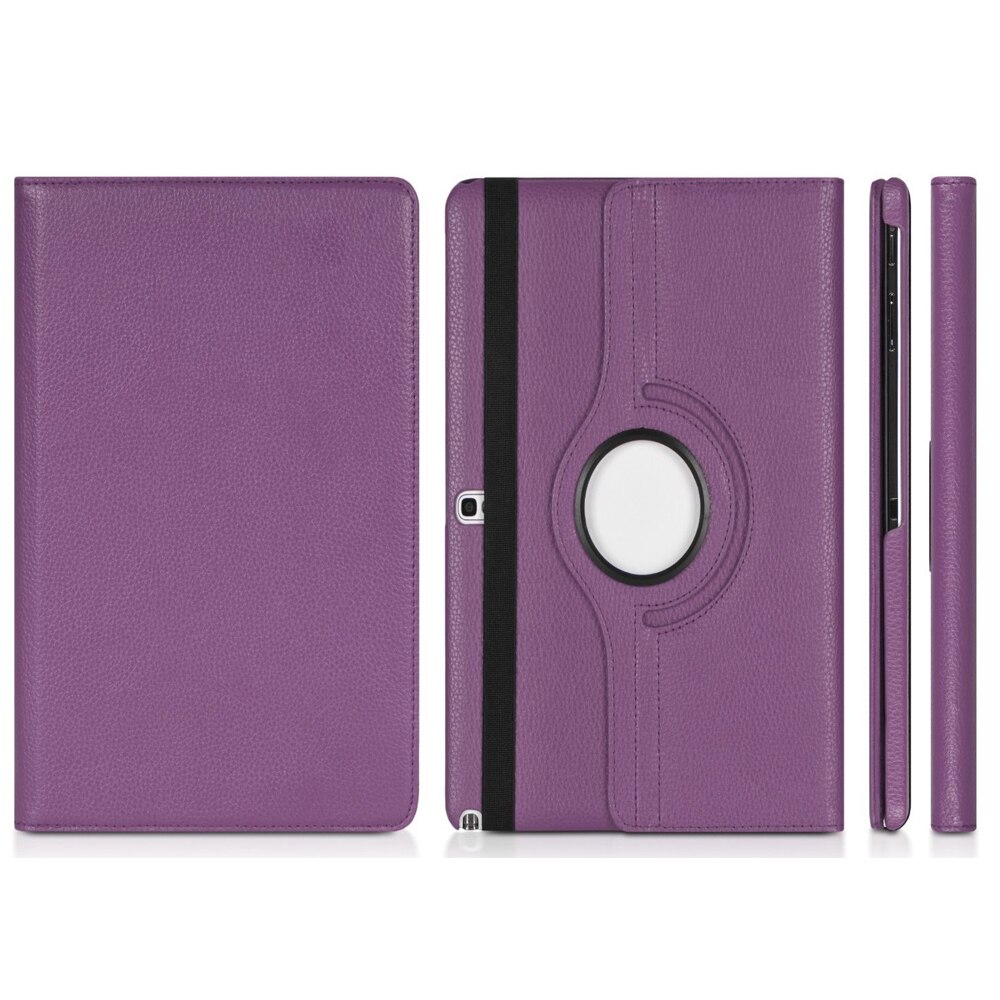Etui til samsung galaxy tab pro  t520 t525 t521 10.1 note edition 10.1 &quot;  p605 p600 cover folio læder stander smart capa: Lilla