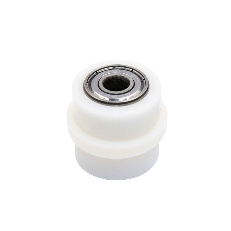7 kleuren 8mm 10mm geleider tandwielen lager rol katrol wiel spanner geleider voor pit dirt bike motocross atv crf cr  xr 2 cnc -107: Wit 8mm