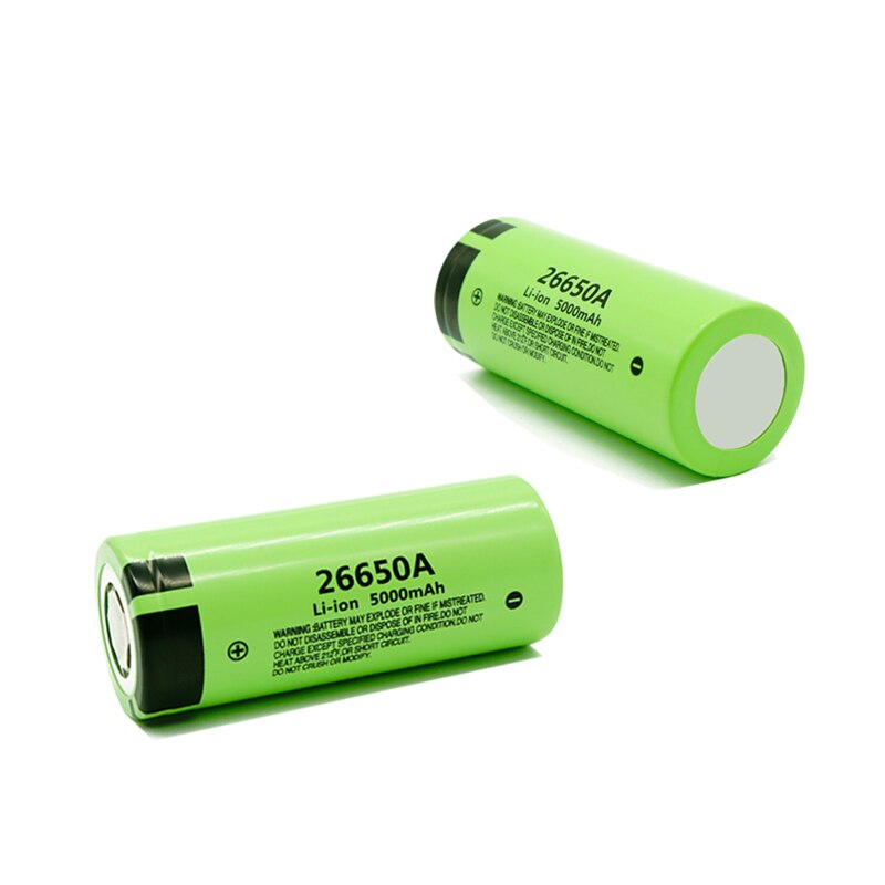 10 stk 26650a 3.7v 5000 mah batteri høj kapacitet 26650 20a strøm batteri lithium ion genopladeligt batteri til lommelygte