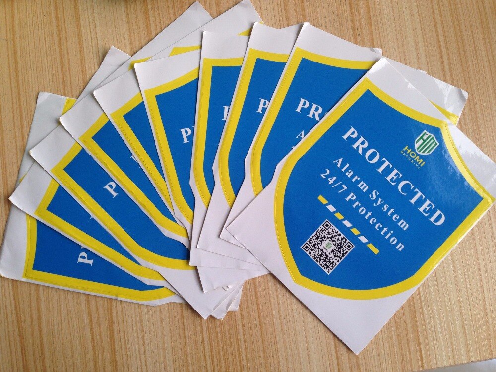 Intruder security system alarm sticker 10pcs