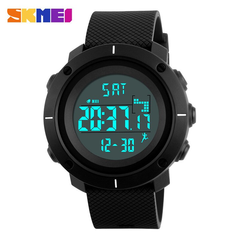 Skmei 1215 Mannen Horloge Pu Horloge Met Kalender Wekker Mode Sport Water Horloge: Zilver