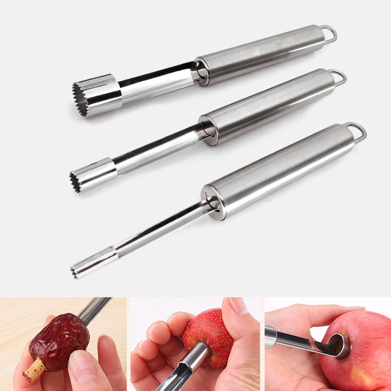 1 Pc separatore di nucleo di frutta in acciaio inossidabile mela pera nucleo di pesca divisore dispositivo di carotaggio di frutta andare utensili da cucina utensili da cucina