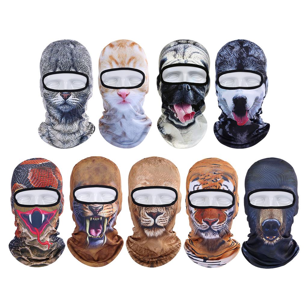 3D Cycling Ski Hat Balaclava Animal Full Face Cover Snow Gear Outdoor Soft