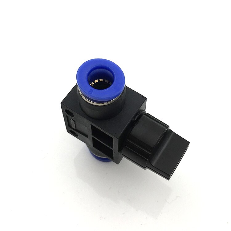 HVFF Pneumatische Hand Valve Quick Push in Connector Air Tube Slang OD 4mm 6mm 8mm 10mm 12mm Air Flow Control Regulator