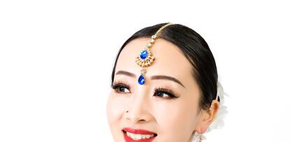 Intia pakistan tyttö tanssi lisävaruste nainen tanssiesitys kulmakarvat lisävaruste ampua päähineet lady headdress: H