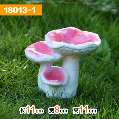 Cartoon Kreative Pilz Garten Ornament Outdoor Statuen Harz Figuren Handwerk Haus landschafts Garten Hof Rasen Dekoration 1 PC: 3