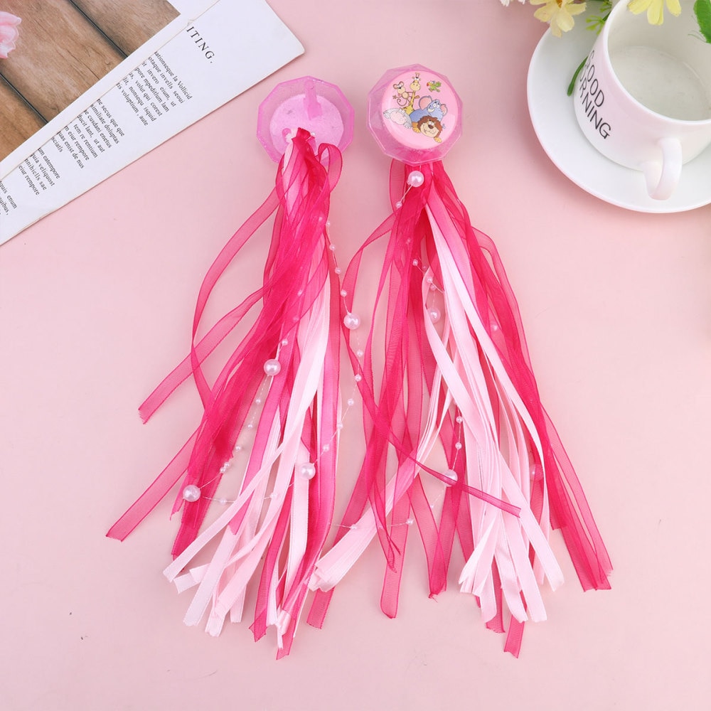 1 Pair Scooter Ribbons Durable Useful Bike Decorative Supplies Bike Ornament Bike Handlebar Streamers for Children Bike