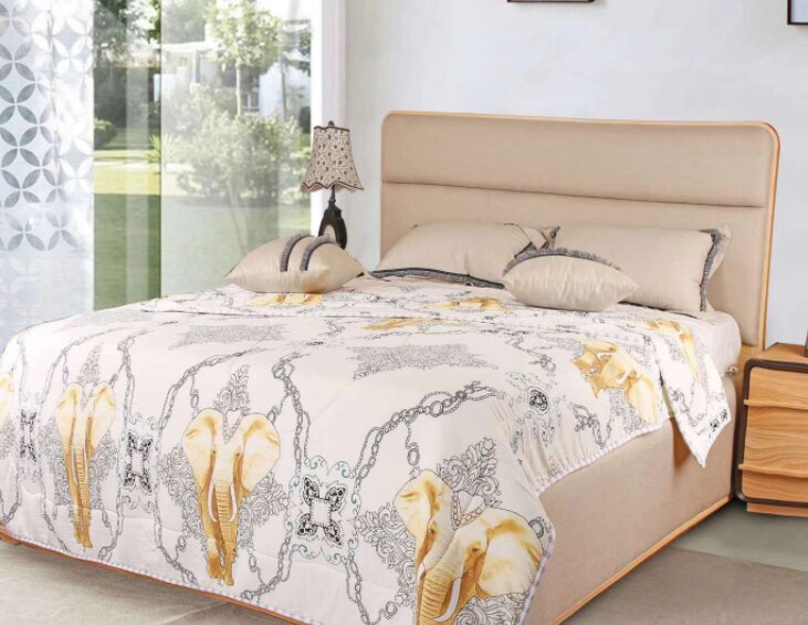 Natürliche Latex Decke Erwachsene Sommer Kühl Decke Neue Klimaanlage Decke Decke Latex Decke: Licht Gelb / 180x220