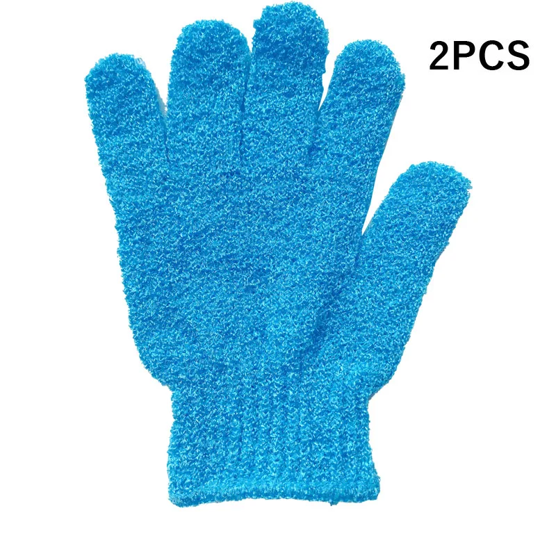 Guantes exfoliantes, esponja de baño para el cuerpo, eliminador de piel muerta, cepillo de ducha para baño, masajeador, exfoliante, baño mágico, 2 uds.