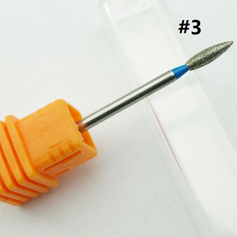 Let negl 4 type diamant neglefil bor bore fræser manicure elektrisk negle bore maskine negle tilbehør: No3