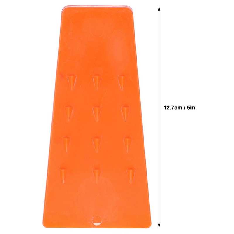 Cuñas de tala de plástico de 5 pulgadas, cuña de corte de árbol naranja , accesorios para carpintería