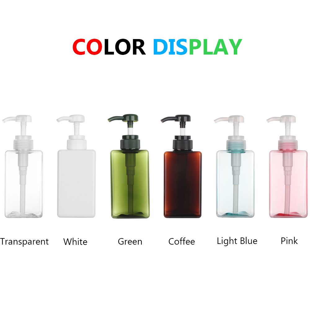 650Ml Vierkante Doorzichtige Fles Vloeibare Zeep Opgeklopte Mousse Punten Bottelen Shampoo Lotion Douchegel Pomp Bottlesnding Zeep Dispenser