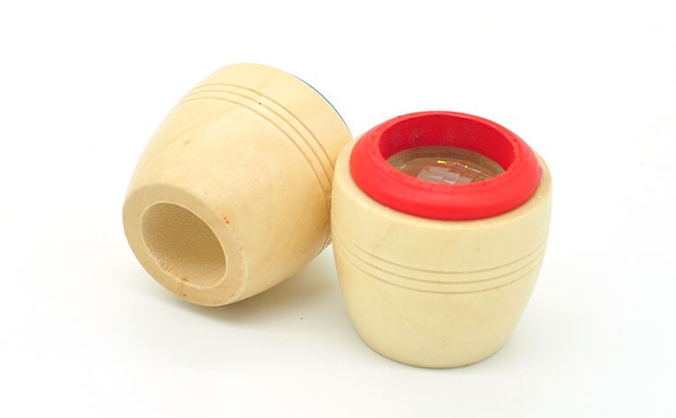 Houten Klassieke Bee-eye Interessant Effect Magic Caleidoscoop Educatief Kinderen Leren Puzzel Speelgoed Willekeurig Sturen