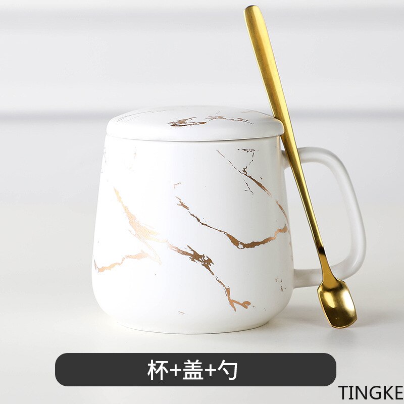 Nordic style marbled simple ceramic mug mug breakfast office coffee cup couple mug