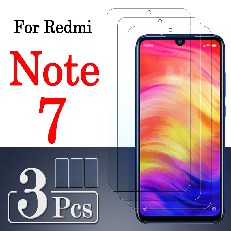 1-3pcs radmi not 7 protective glass case for xiaomi redmi note7 note not7 7note Cover Screen Protector armor Tempered Glas film