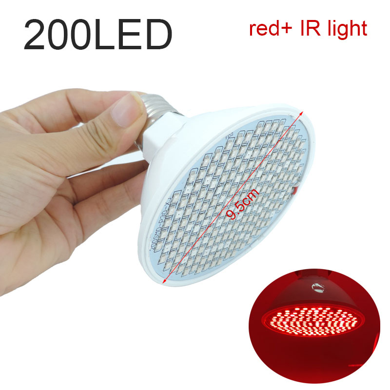 620nm 660nm 850nm E27 Red led plant grow lamp bulb Anti Aging Deep Light IR Infrared Phototherap for Body Skin Pain