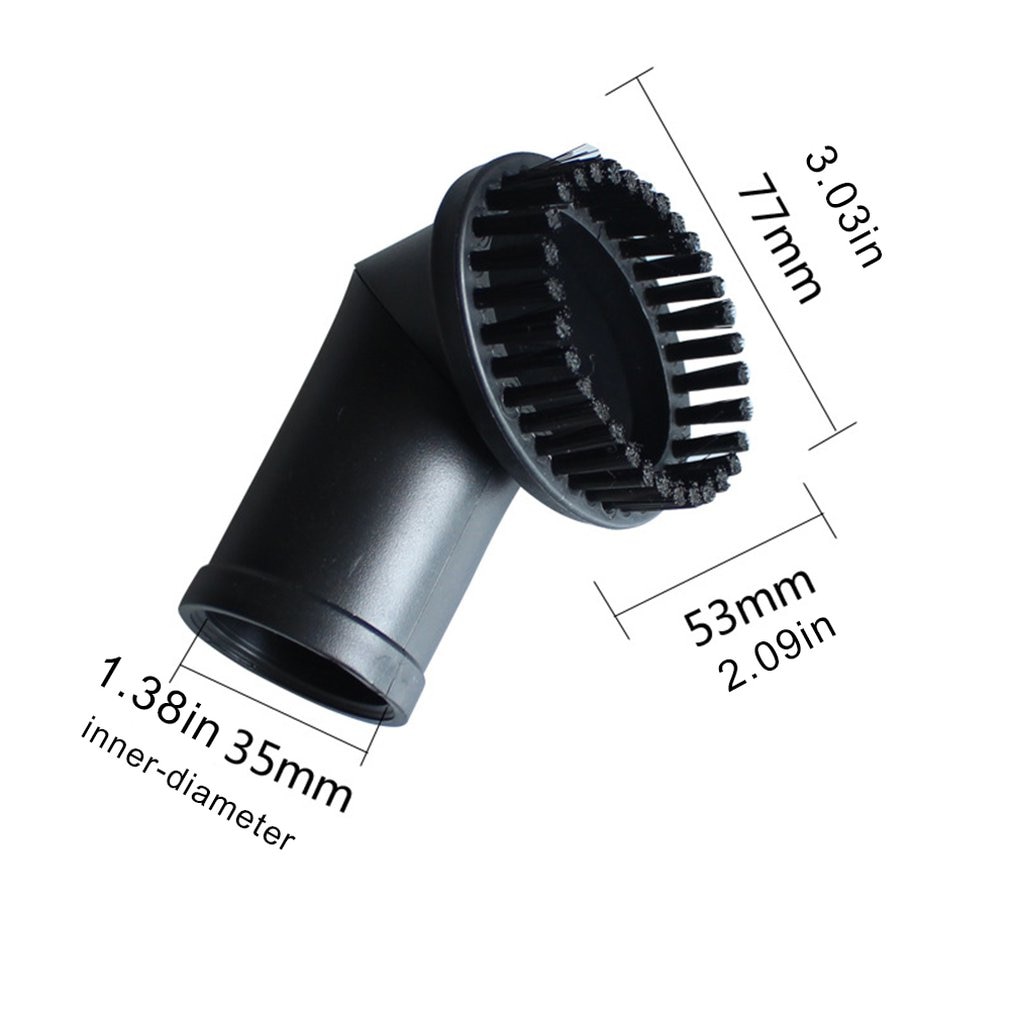 00666 Stofzuiger Accessoires Borstelkop Mondstuk Kan Worden Gedraaid Ronde Borstel Kleine Accessoire Interface Binnendiameter 35Mm