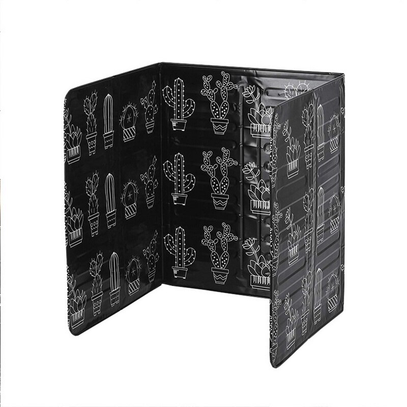 Feuille huile déflecteur aluminium bloc Cactus imprimé huile plaque barrière poêle cuisson isolation thermique Anti-éclaboussures cuisine outil: 84.5x32.7cm cactus