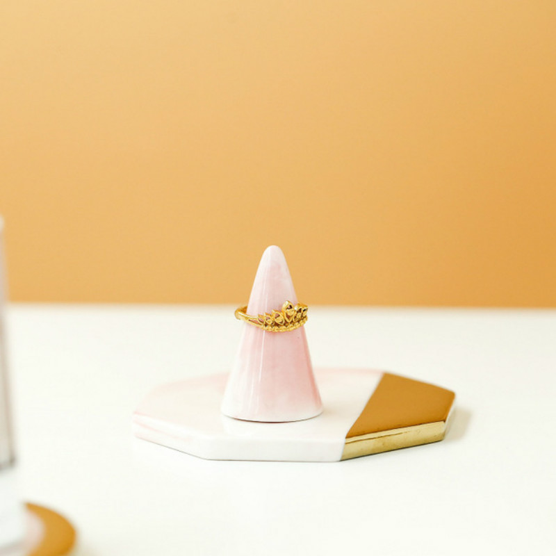 nordycki marmurowe tace robić przechowywania biżuteria ceramiczna taca łazienka kredens płyta kolczyki pierścień patera perfumy zdjęcie rekwizyty robić wystroju