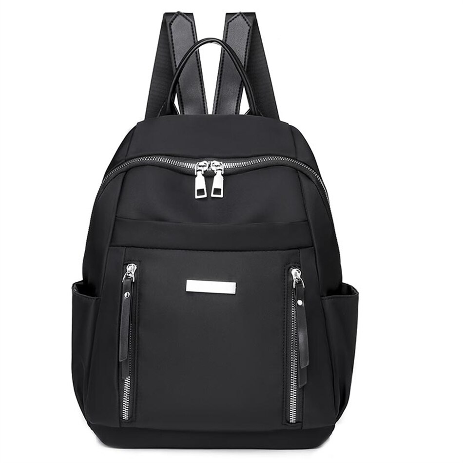 Moda feminina mochilas bolsa de alta qualidade anti-roubo escola saco de livro para meninas feminino viagem bagpack senhoras mochila: Black-31