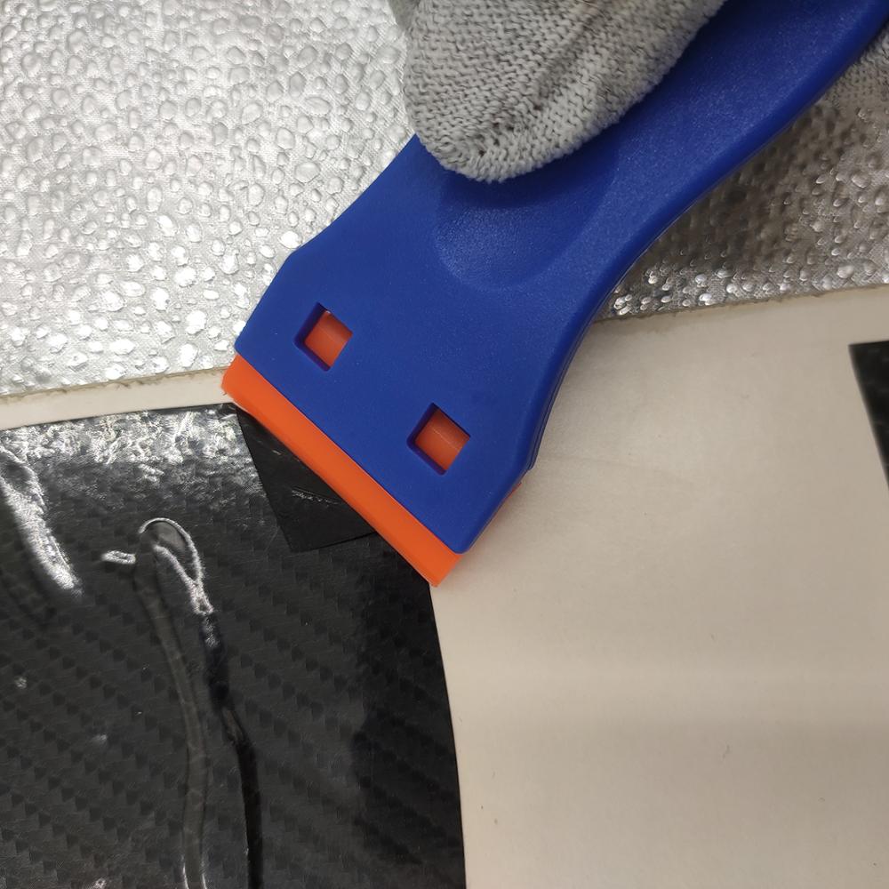Blue Plastic Handy Safety Razor Scraper Lcd Screen Sticker Glass Glue Remove Car Wrap Residual Shovel Sign Making Scraper E17B