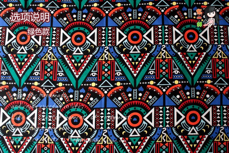 145cmx100cm Printed African Indian Cotton Ethnic Patchwork Special Fabrics for Tablecloth Cushion Sewing Home Decor Fabrics