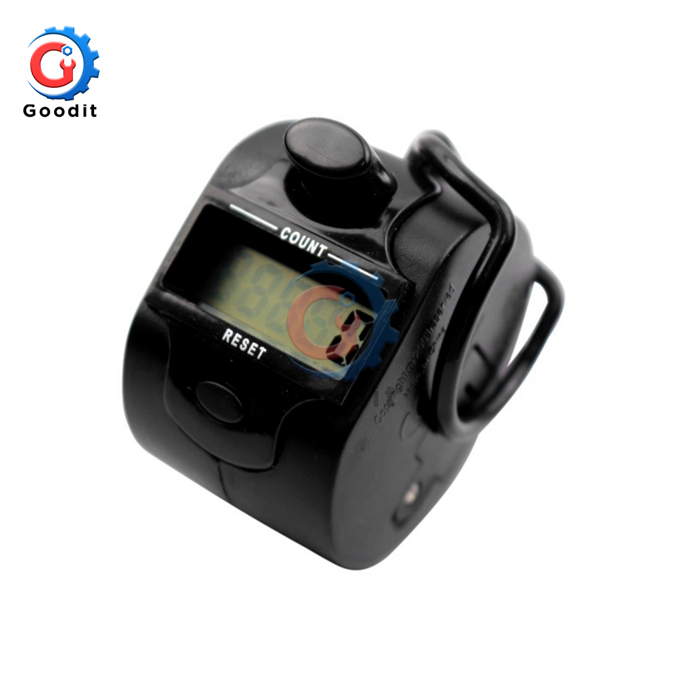 Contador de cuentas Digital 0-99999, Clickers de fila de punto, número Manual de mano, pantalla LCD líquida, Mini herramienta electrónica de conteo deportivo: Gris oscuro