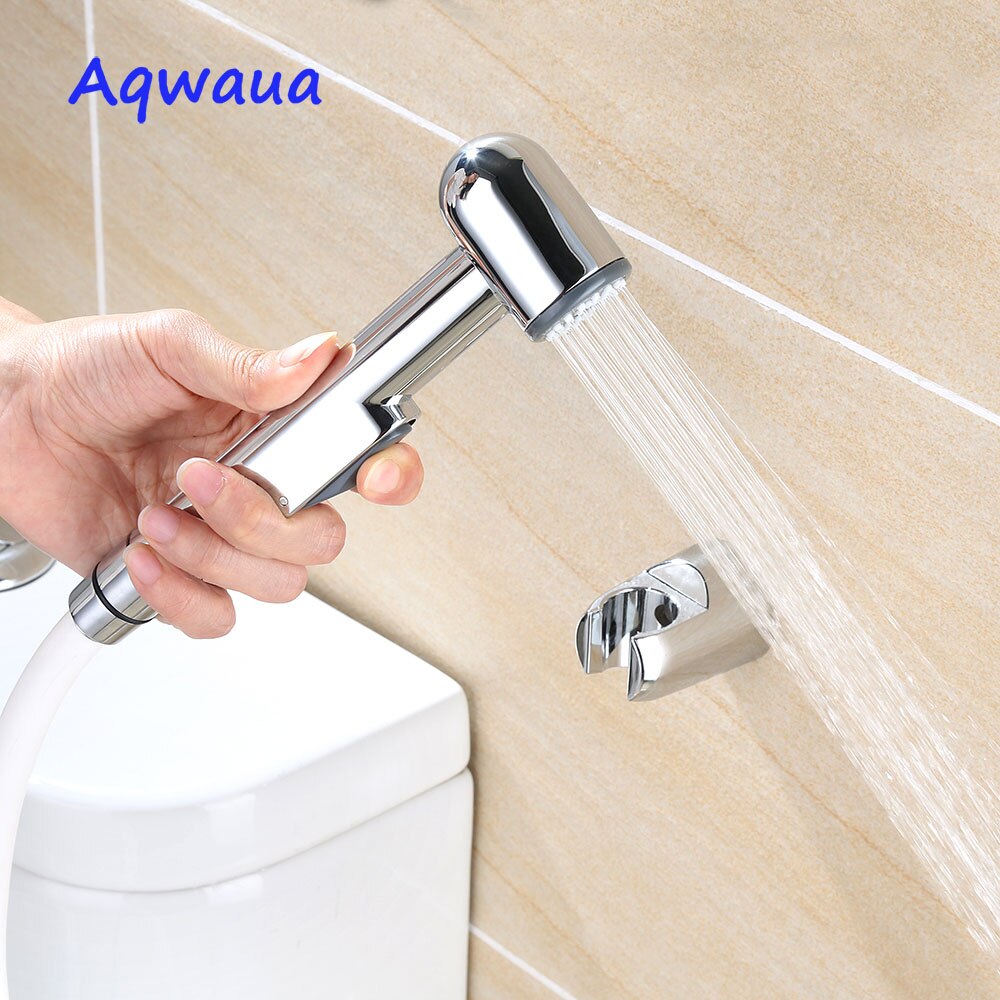 Aqwaua toalett bidet dusjhode håndsprøyte shattaf baderom forkrommet detaljhandelstilbehør til baderom
