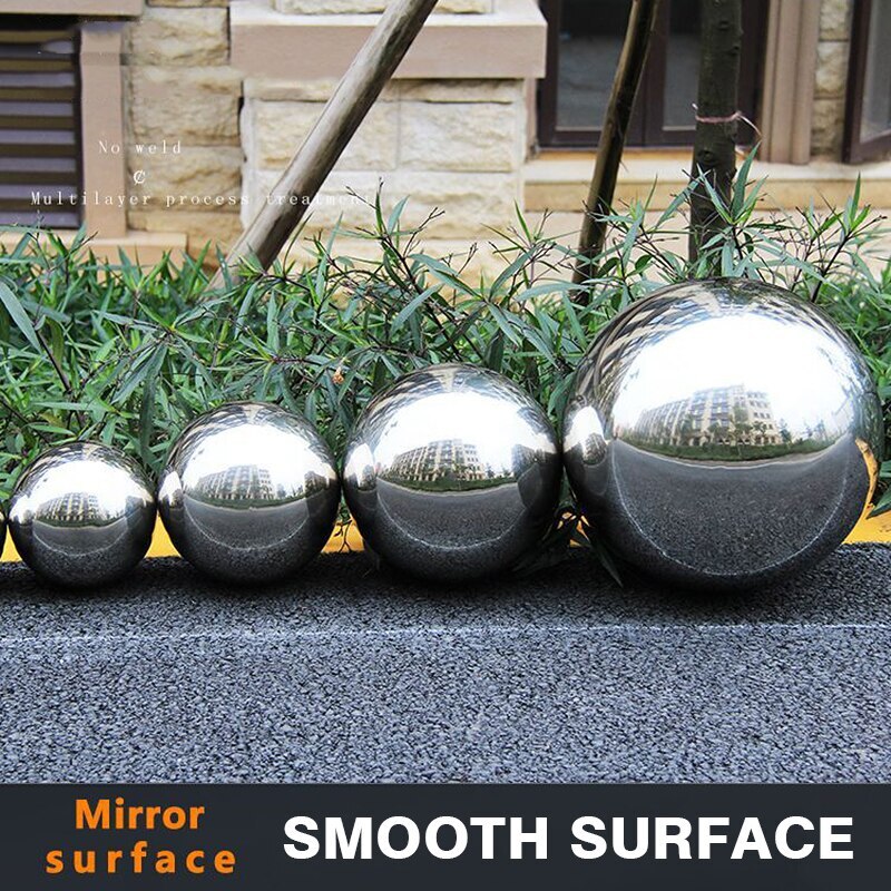 4Pcs Mirror Gazing Balls High Brightness Shine Sphere Stainless Steel Mirror Sphere Ball Garden Ornament Decoration 10/15/20CM