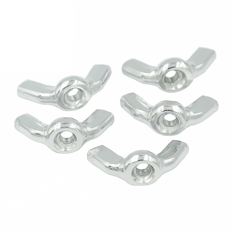 RAMPEN 10 stücke Buttetgly FlüGel Muttern Edelstahl M3 FlüGel Muttern Verzinkt Hand Straffen murmeln 3D Drucker Teile