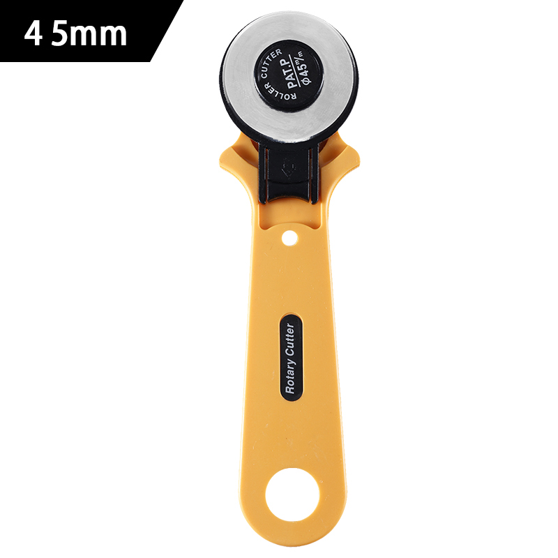 RORGETO 28/45mm Round Rotary Cutting Knife and Wordless Blades Leather Craft Stitching Roller Round Knife Cloth Cutting Knife: Type2