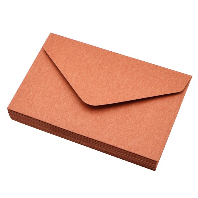 Sobres de papel pequeños clásicos, sobres coloridos en blanco, 10,5x6,7 cm, tarjetas de felicitación, invitación de boda, sobre de , 20 Uds.: Orange red