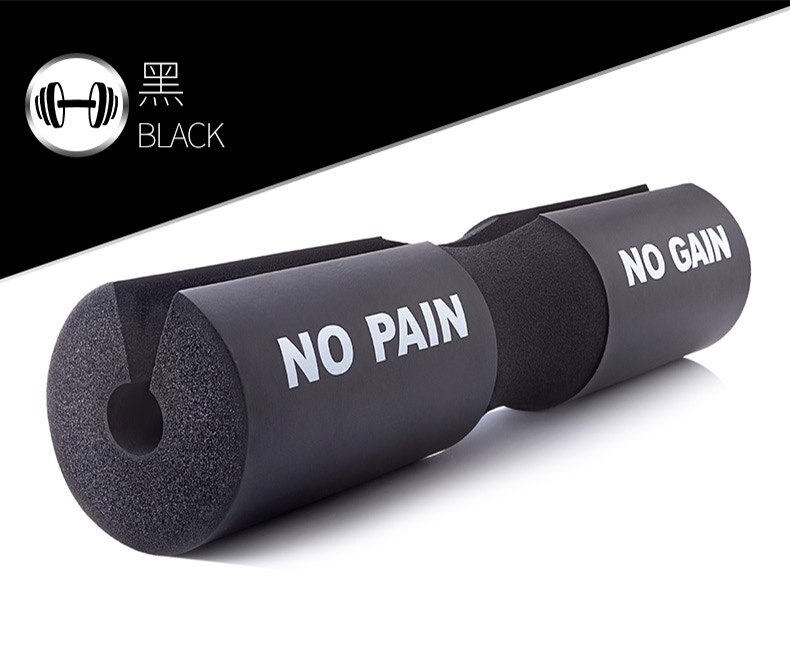 Squat protège-cou barbell épaulière épaissi long haltère haltère barre fitness squat sport sécurité: Black