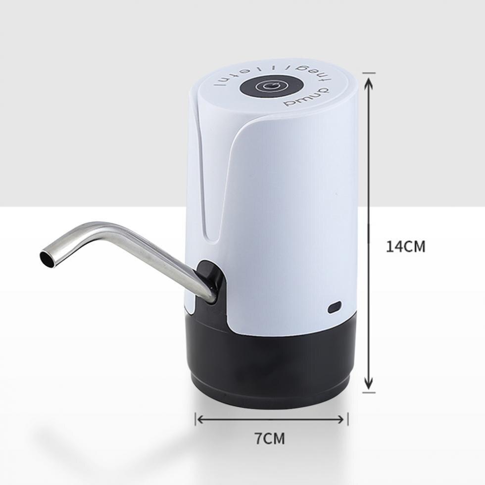 Kannettava painike langaton sähköannostelija vesipumppu usb-kaapelilla /304 ruostumatonta terästä 4.5-18.9l tynnyriä vettä varten