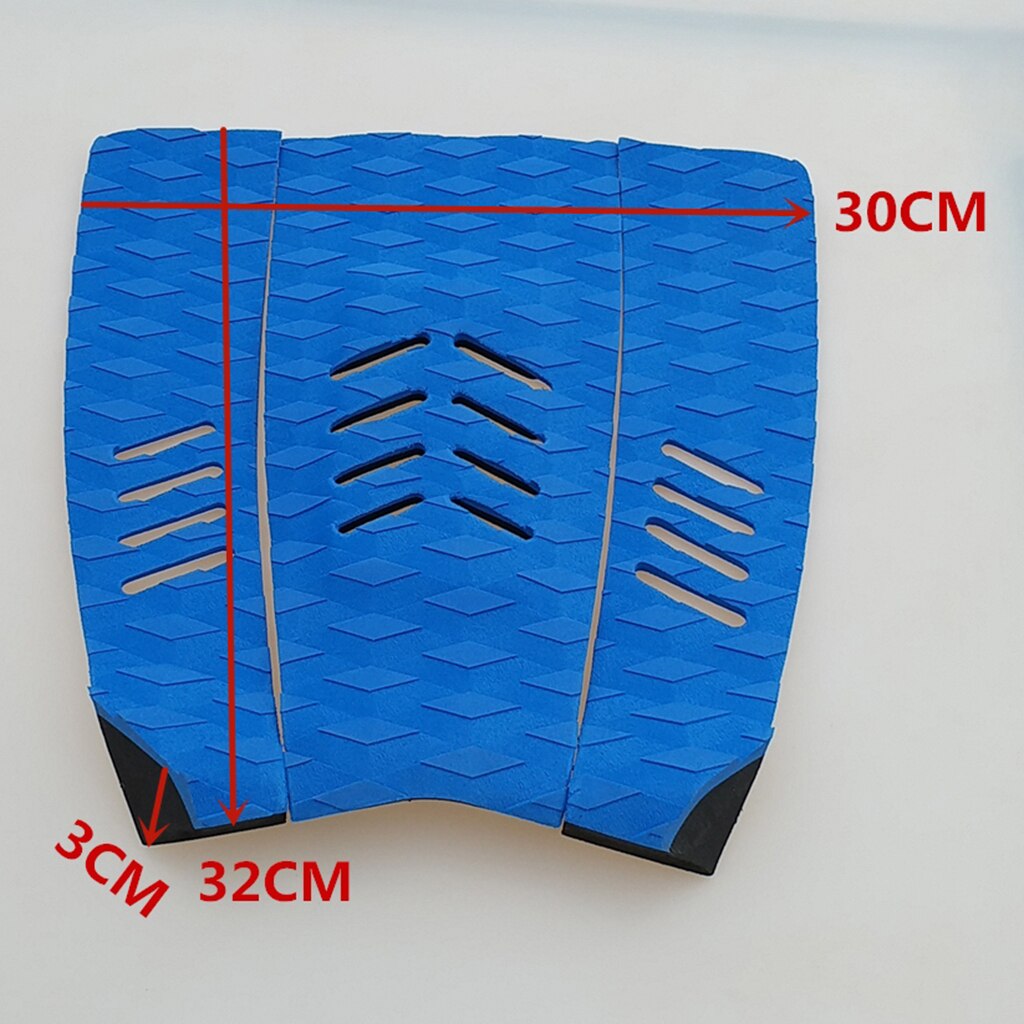 Giilayky Lot De 4 Grip Pad Antidérapants EVA Pour Surf, Skimboard, Kiteboard – 30x8 Cm Noir