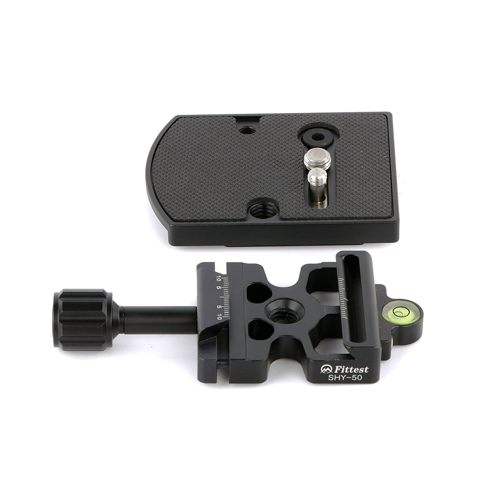 3in1 Clamp Compatible with Arca Swiss Manfrotto 200pl-14 410pl-14 Quick Release Plate Tripod Head Mount Adapter