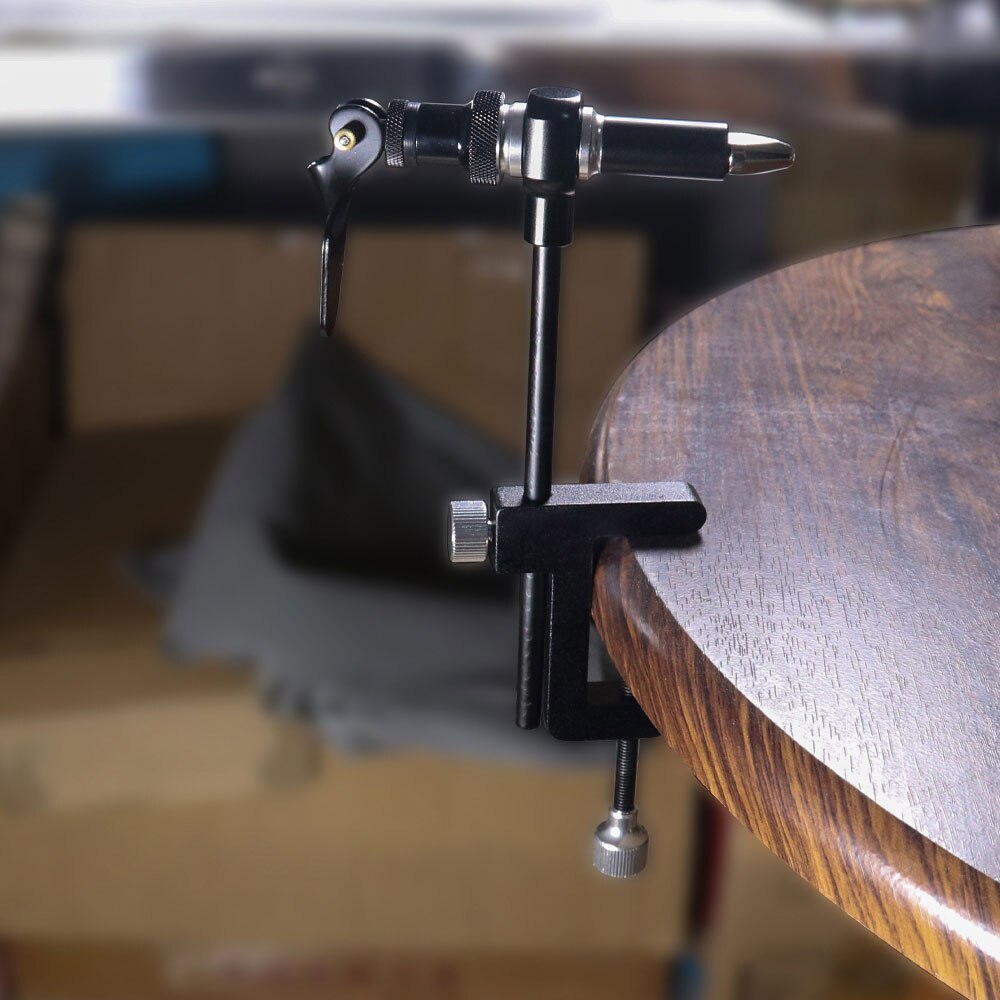 Vampfly C-Clamp Fly Tying Vise Hardened Steel Jaws 70D Fly Tying Thread Fly Tying Tool Kit-Bobbin Holder/Threader Whip Finisher