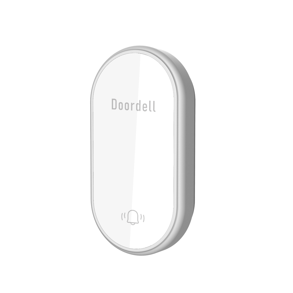Acrylic Lens Battery Free Waterproof Self Powered Doorbell High Volume Wireless Electronic Emergency Call Device: WHITE / us