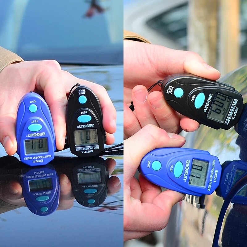 All sun all-sun  em2271 em2271a digital mini bil tykkelsesmåler bil lak tester tykkelse coating måler