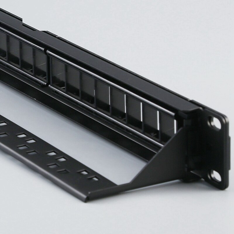19-Inch 1U Kast Rek Door 24-Poort CAT6 Patch Panel RJ45 Netwerk Kabel Adapter Keystone Jack Modulaire patch Panel