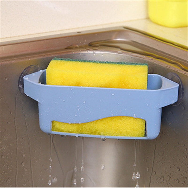 1 estante de almacenamiento para el baño esquina del fregadero cesta de almacenamiento jabonera escurridor soporte organizador