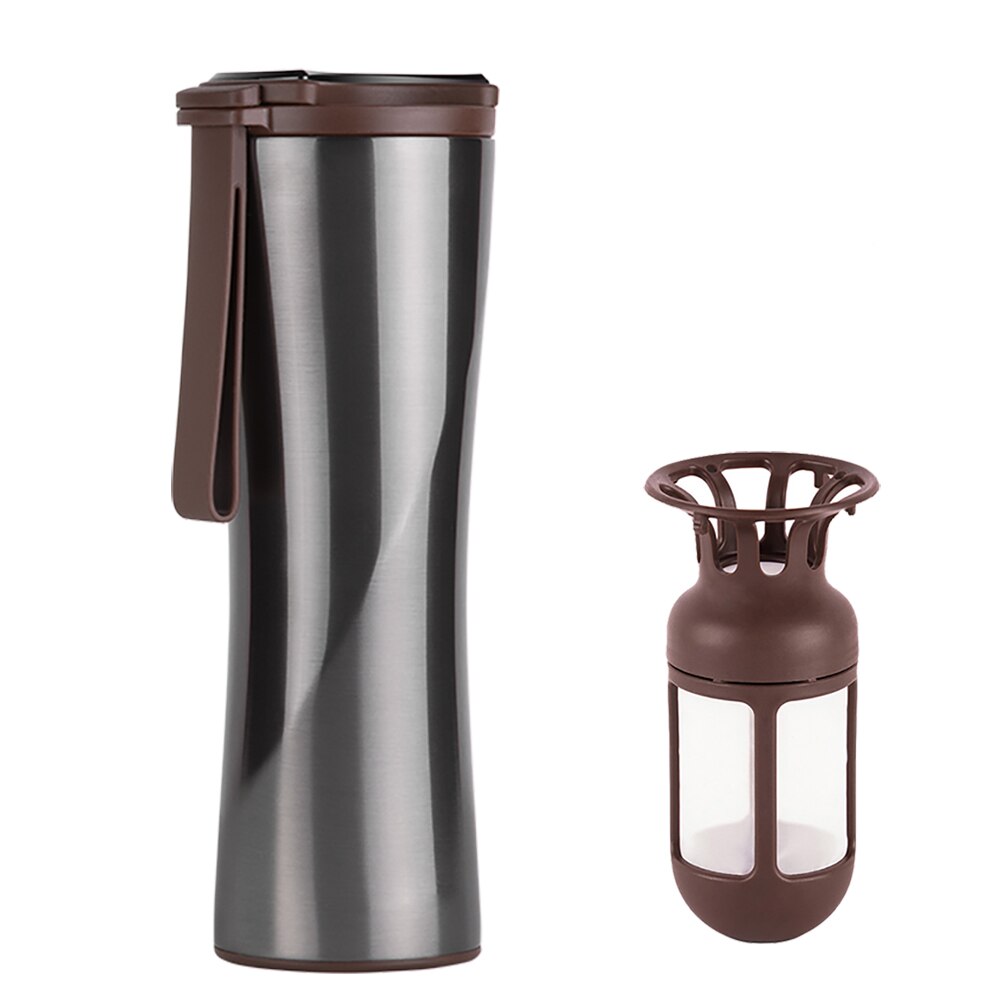 Xiaomi-taza de viaje Moka Smart, vaso de café portátil de 430 Ml, termo con pantalla táctil Oled, taza de café de acero inoxidable: Grey